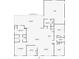Detailed floor plan showcasing the layout of the primary bedroom, living room, kitchen, and bedrooms at 1631 W Hwy 329, Citra, FL 32113