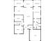 Detailed floor plan showcasing the layout of the home with labeled rooms at 19028 Sw 101 Pl, Dunnellon, FL 34432