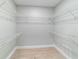 Walk-in closet with wood look flooring and white wire shelving at 19028 Sw 101 Pl, Dunnellon, FL 34432