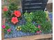 Well-maintained flower bed featuring a variety of colorful blooms and lush foliage at 19370 Saint Benedict Dr, Dunnellon, FL 34432