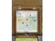 Informational kiosk map for Blue Run of Dunnellon Park, highlighting trails and points of interest at 19370 Saint Benedict Dr, Dunnellon, FL 34432