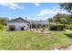 Expansive backyard featuring a lush lawn and screened-in patio with a pool at 19942 Sw 96Th Pl, Dunnellon, FL 34432