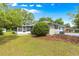 A quaint home featuring a screened porch and fenced yard at 4880 Ne 23 Ave, Ocala, FL 34479