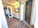Bathroom featuring double sinks, shower and doorway at 5110 Nw 19Th Pl, Ocala, FL 34482