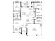 Spacious five bedroom home floor plan features open living spaces and a private owner's suite at 11412 Sw 51St Cir, Ocala, FL 34476