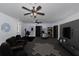 Basement area includes a workout zone and media setup at 12677 Se 53Rd Terrace Rd, Belleview, FL 34420