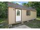 Charming backyard shed with a classic design and functional window, perfect for storage or a workshop at 4673 Se 115Th St, Belleview, FL 34420