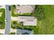 An overhead shot of a home's roof and backyard, showcasing the property's layout at 5007 Kelso St, Leesburg, FL 34748