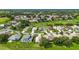 Scenic aerial view of homes in a golf course community, blending residential charm with nature at 5007 Kelso St, Leesburg, FL 34748