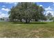 Large backyard with mature trees, and swing, perfect for outdoor activities and relaxation at 5092 Ne 81St Blvd, Wildwood, FL 34785