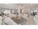 Inviting living room with tiled floors that flows into an open kitchen and dining area, great for entertaining at 5651 Nw 40Th Pl, Ocala, FL 34482
