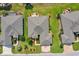 Aerial view showcasing the home's manicured lawn, landscaping, patio, and prime location in the neighborhood at 6683 Sw 97Th Terrace Rd, Ocala, FL 34481