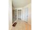 Bathroom with walk-in shower featuring sliding glass doors and tile flooring at 186 Nw 44Th St, Ocala, FL 34475
