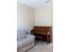 This carpeted bedroom features a large window and comfortable furniture at 3947 Nw 46Th Ter, Ocala, FL 34482