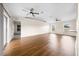 Large and open living room with neutral walls, ceiling fans and lots of windows at 263 Chestnut Rd, Ocala, FL 34480