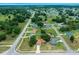 An aerial of the neighborhood, showing the homes and landscaping at 263 Chestnut Rd, Ocala, FL 34480