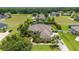 Expansive aerial view of the property showcasing its manicured landscape at 3986 Se 43Rd Cir, Ocala, FL 34480