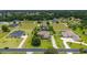 Expansive aerial view showcasing luxury homes with manicured lawns in a well-maintained residential community at 3986 Se 43Rd Cir, Ocala, FL 34480