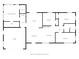 Detailed floor plan featuring primary bedroom, kitchen, living room, garage, and multiple bedrooms at 460 E Haines Blvd, Lake Alfred, FL 33850