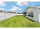 Fenced backyard with lush green grass at 5133 Sw 41St Pl, Ocala, FL 34474