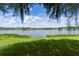 Picturesque lake view framed by mature trees and Spanish moss, showcasing the property's serene waterfront location at 95 Hickory Loop, Ocala, FL 34472