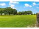 Expansive backyard with a well-maintained lawn and mature trees in the distance at 9551 Sw 92Nd Ter, Ocala, FL 34481