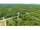Panoramic aerial view showing a neighborhood enveloped by verdant trees and lush landscape at 13131 Sw 73Rd St, Ocala, FL 34481