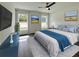 Stylishly decorated bedroom with calming colors, soft rug, and two bright windows at 1390 Sw Obee Ridge Rd, Dunnellon, FL 34431