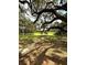 Expansive lawn beneath majestic, moss-draped trees overlooking a serene lake at 13921 Sw 108Th Ln, Dunnellon, FL 34432
