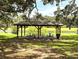 Outdoor pavilion with picnic tables, ideal for gatherings and enjoying the natural scenery at 13921 Sw 108Th Ln, Dunnellon, FL 34432