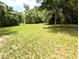 A sprawling plot of land with sparse lawn and trees lining the back of the property at 13921 Sw 108Th Ln, Dunnellon, FL 34432
