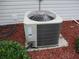 Image of an AC unit outside of the home on a bed of mulch at 14695 Sw 112Th Cir, Dunnellon, FL 34432