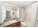 The bathroom features new tilework and modern fixtures at 16605 Sw 31 Cir, Ocala, FL 34473