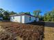 A single-story home showing the rear, new construction, and air conditioning at 20 Malauka Trail Crse, Ocklawaha, FL 32179
