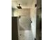 Modern bathroom featuring a sleek glass-enclosed shower with a rainfall showerhead and elegant tile work at 3696 Se 139Th Ln, Summerfield, FL 34491