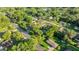 Aerial view of property with lush trees in established neighborhood at 4609 Ne 7Th St, Ocala, FL 34470