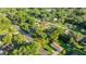 Aerial view of property with lush trees in established neighborhood at 4609 Ne 7Th St, Ocala, FL 34470