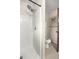 Clean bathroom featuring a modern shower, toilet, and neutral color scheme at 6497 W Anthony Rd, Ocala, FL 34479