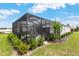 Lovely screened-in patio with nice plants and a view of the manicured backyard at 8802 Sw 79Th Loop, Ocala, FL 34481