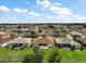 Neighborhood aerial view of homes, featuring well maintained lawns and landscaping in the community at 12169 Se 172Nd Ln, Summerfield, FL 34491