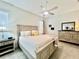 Cozy bedroom featuring a large bed, dresser, and neutral decor, creating a relaxing atmosphere at 2515 Nw 53 Ave, Ocala, FL 34482