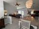 Spacious open-concept living room connects dining, kitchen, and bedroom areas at 2515 Nw 53 Ave, Ocala, FL 34482