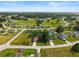 Expansive aerial view showcasing a peaceful residential neighborhood with lush greenery and well-spaced homes under a clear sky at 32 Dogwood Drive Loop, Ocala, FL 34472