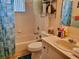 Well-maintained bathroom with a tub, shower, and vanity sink at 8368 Sw 105Th Pl, Ocala, FL 34481