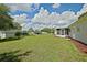 Lush backyard view showcasing the well-maintained lawn and adjacent homes at 9486 Se 173Rd Pl, Summerfield, FL 34491