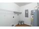 Utility room with shelving, water heater, and electrical panel at 17009 Se 60Th St, Ocklawaha, FL 32179