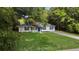 Charming one-story home with a well-manicured lawn, blue shutters, and mature trees at 2263 Moines Ct, Dunnellon, FL 34431