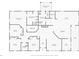Detailed floor plan of the home showcasing the layout of rooms, including bedrooms, bathrooms, and living spaces at 300 Se Highway 42, Summerfield, FL 34491