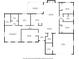 Detailed floor plan showcasing layout with primary bedroom, bedrooms, kitchen, dining, and living areas at 327 Se 50Th Ave, Ocala, FL 34471