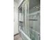 Close-up of a shower/tub combo, with tile and a shower curtain at 4025 Ne 18Th St, Ocala, FL 34470
